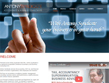 Tablet Screenshot of antonysyndicate.com